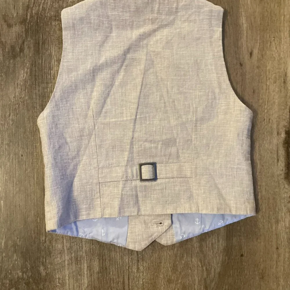 Tan boys vest with light blue inside - Picture 3 of 3